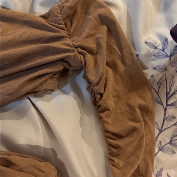 JLUXLABEL Camel Ruched Dress - Picture 6 of 6